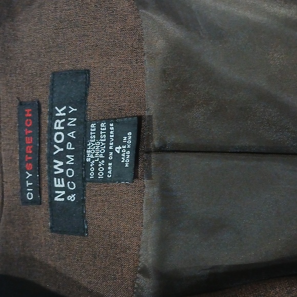 New York & Co. Chocolate Brown Women's Blazer - Size 4 - Picture 2 of 5